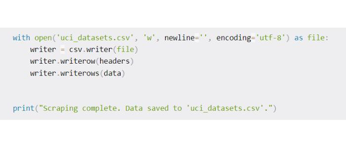 Save the Scraped Data to a CSV File