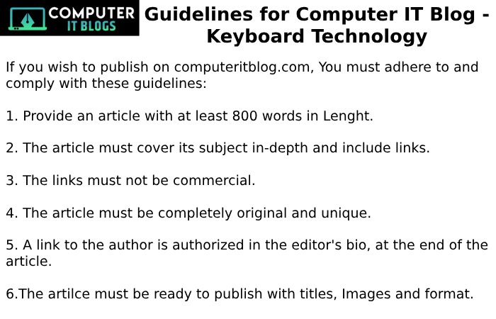 Guidelines for Computer IT Blog - Keyboard Technology